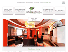 Tablet Screenshot of ischglapartment.com